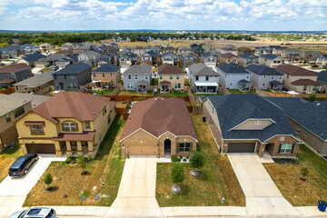 Drone neighborhood and house