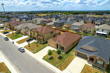 Drone neighborhood and house