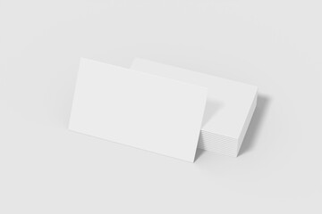 Realistic blank business card illustration for mockup. 3D Render.