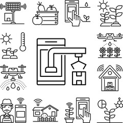 Smart farm, logistics icon in a collection with other items