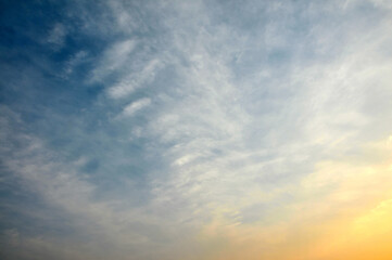 Naklejka na ściany i meble Dramatic panorama sky after sunrise