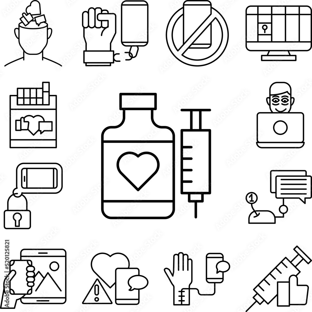 Poster injection, like icon in a collection with other items