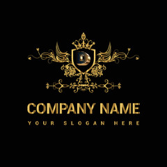 Luxury golden letter logo restaurants logo company logo shop logo business logo