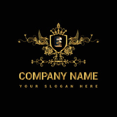 Luxury golden letter logo restaurants logo company logo shop logo business logo