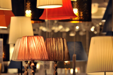 lamps on the table