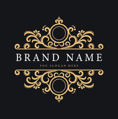 Elegant logo ornament divider design