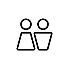 Gender Icon Sign Vector Isolated on White Artboard