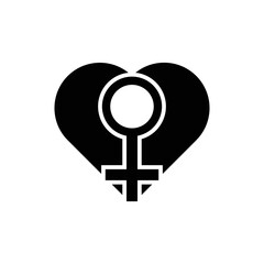 Gender Icon Sign Vector Isolated on White Artboard