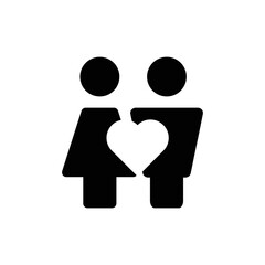 Gender Icon Sign Vector Isolated on White Artboard