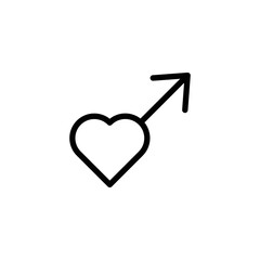 Gender Icon Sign Vector Isolated on White Artboard