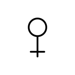 Gender Icon Sign Vector Isolated on White Artboard