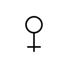 Gender Icon Sign Vector Isolated on White Artboard