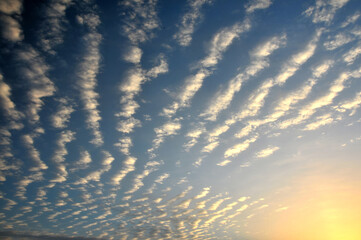 sunset sky and clouds