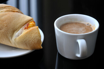 coffee and croissant