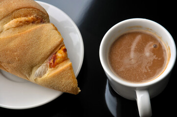 coffee and croissant