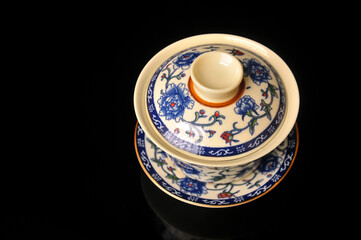 chinese tea set and coffee cup