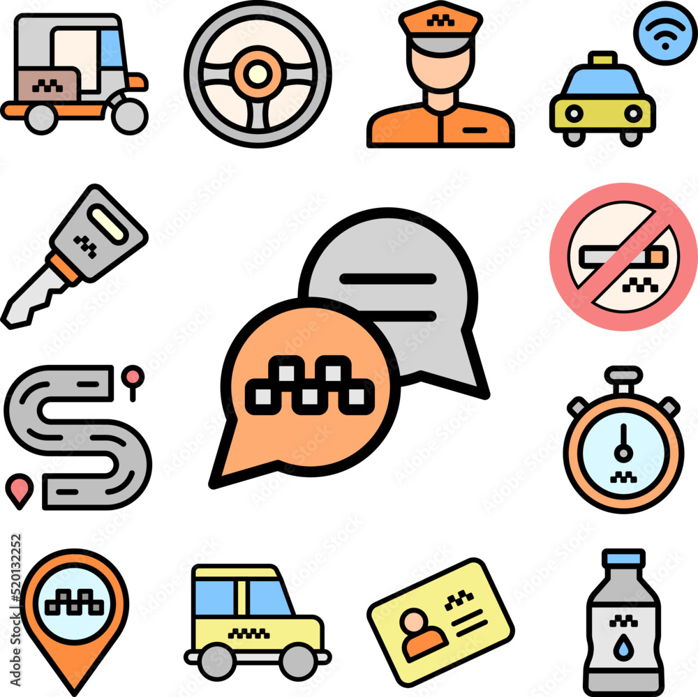 Poster conversation icon in a collection with other items