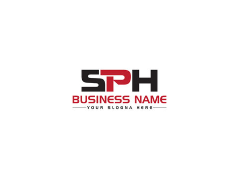 Alphabet SPH Logo Letter Vector, Creative SP s p h Logo Icon Design and Unique Three Letter Concept For Business