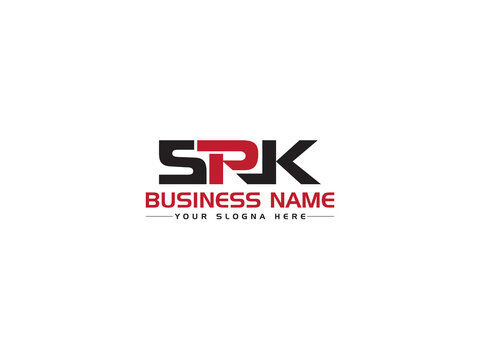 Alphabet SPK Logo Letter Vector, Creative SP s p k Logo Icon Design and Unique Three Letter Concept For Business