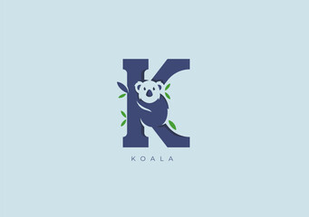 KOALA K MONOGRAM, VECTOR LOGO