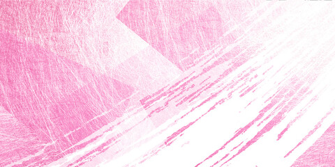 ピンクの和紙と筆のストローク　背景素材（アブストラクト） - obrazy, fototapety, plakaty
