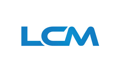 initial LCM creative modern lettermark logo design, linked typography monogram icon vector illustration