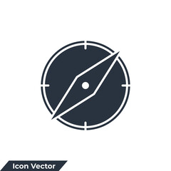 compass icon logo vector illustration. Navigation. location symbol template for graphic and web design collection