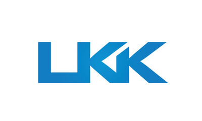 Connected LKK Letters logo Design Linked Chain logo Concept