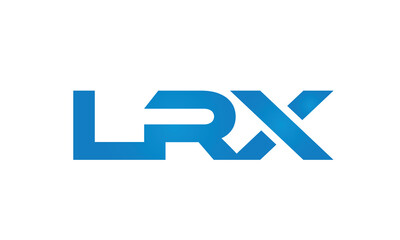 Connected LRX Letters logo Design Linked Chain logo Concept
