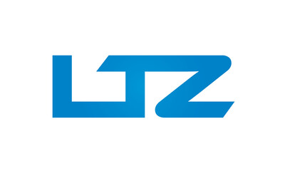 Connected LTZ Letters logo Design Linked Chain logo Concept