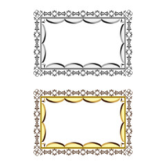 Two frame with wavy line for pfoto set.