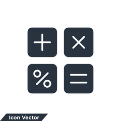 calculator icon logo vector illustration. finances symbol template for graphic and web design collection