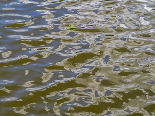 Shining blue water wave background