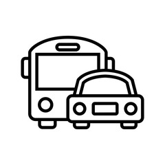 Vehicles icon vector graphic illustration