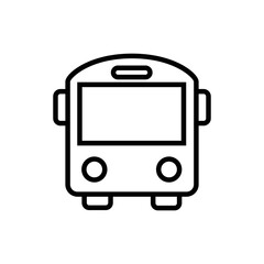 Bus icon vector graphic illustration