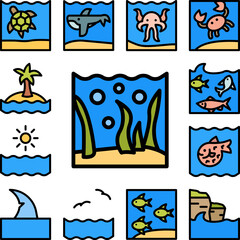 Tattoo machine, professional icon in a collection with other items