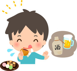 酒より甘いものが好きな男性、甘党