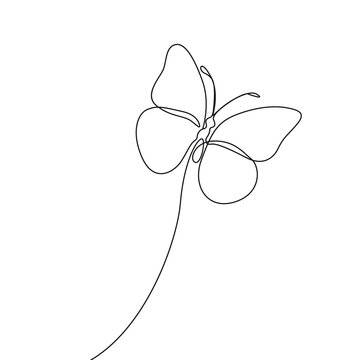 Butterfly Line Drawing Images – Browse 95,576 Stock Photos, Vectors ...