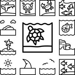 Tattoo device icon in a collection with other items