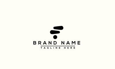 Logo design letter F . Elegant modern. Vector template.