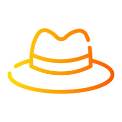 Hat gradient icon
