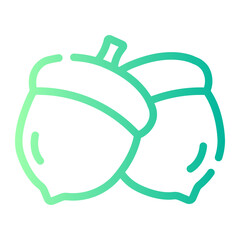 Acorn gradient icon