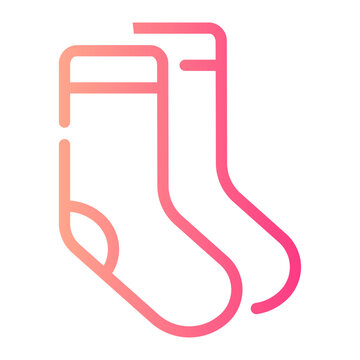 Socks Gradient Icon