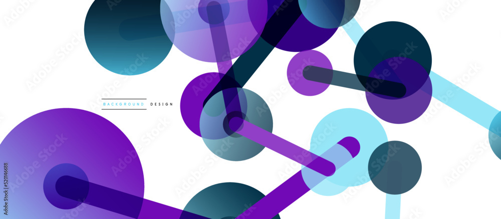 Poster network concept abstract background. dots connection. big data idea. business template for wallpaper