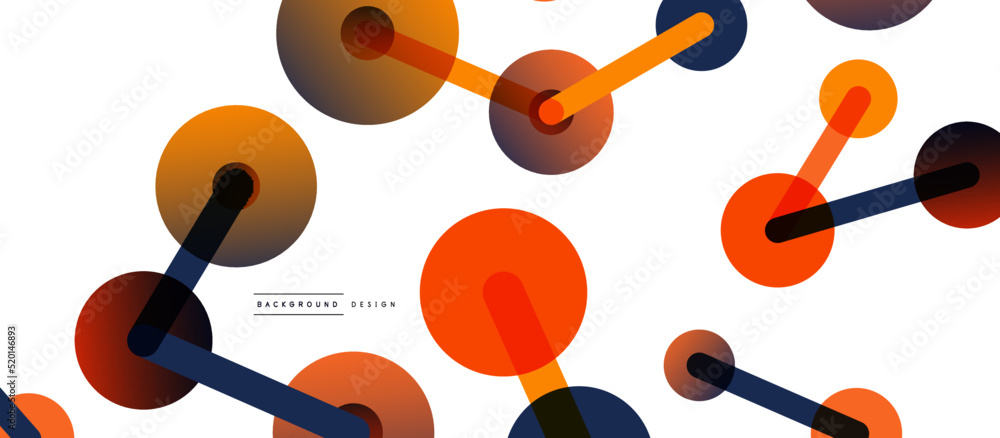 Poster network concept abstract background. dots connection. big data idea. business template for wallpaper
