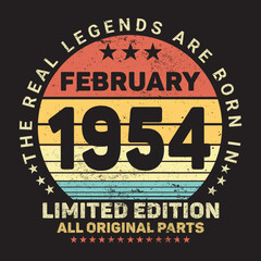 The Real Legends Are Born In February 1954
