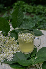 drink from elderberry flowers