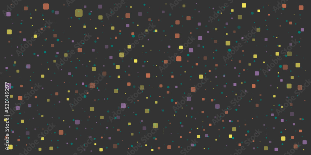 Poster abstract colorful spotted pattern - random placed squares of various sizes, texture with copyspace, 
