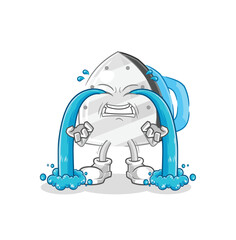 iron crying illustration. character vector