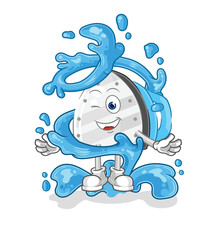 iron fresh with water mascot. cartoon vector